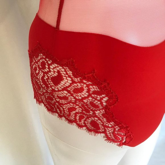 LA PERLA WOMEN BABY DOLLS, RED COLOR, gi 33 - Picture 7 of 11